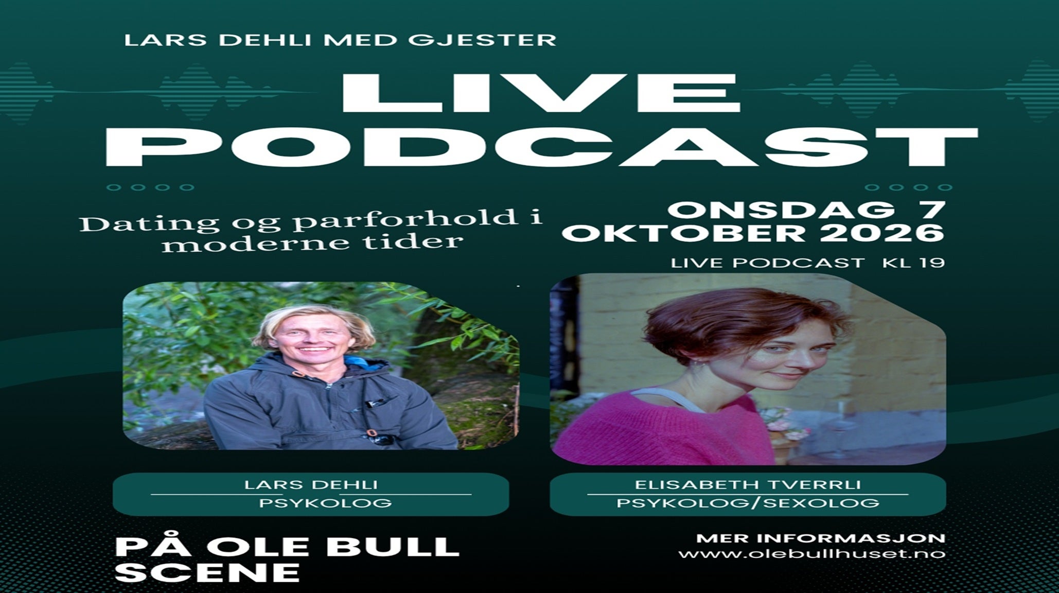 Live podcast med Lars Dehli med gjester